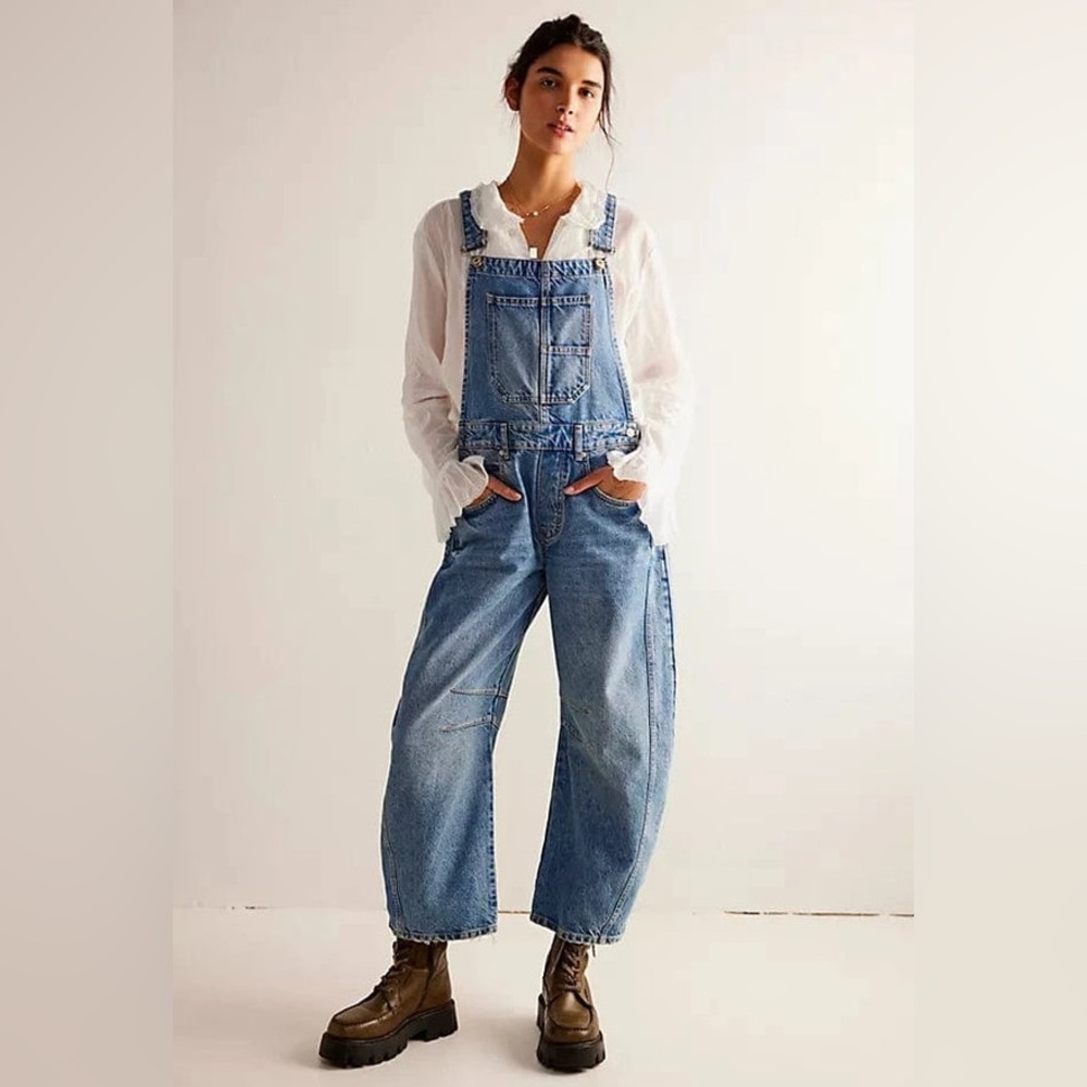 Free People - We the Free Denim Overalls - Barrel leg